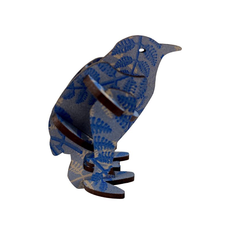 Abstract Designs Little Blue Penguin A6 - Fern Blue image number 0